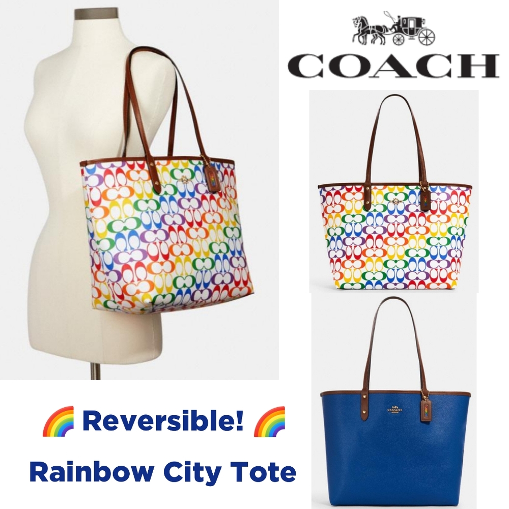 **SOLD** NEW Coach Reversible Tote & Pre-Loved Mug - Picture 2 of 12
